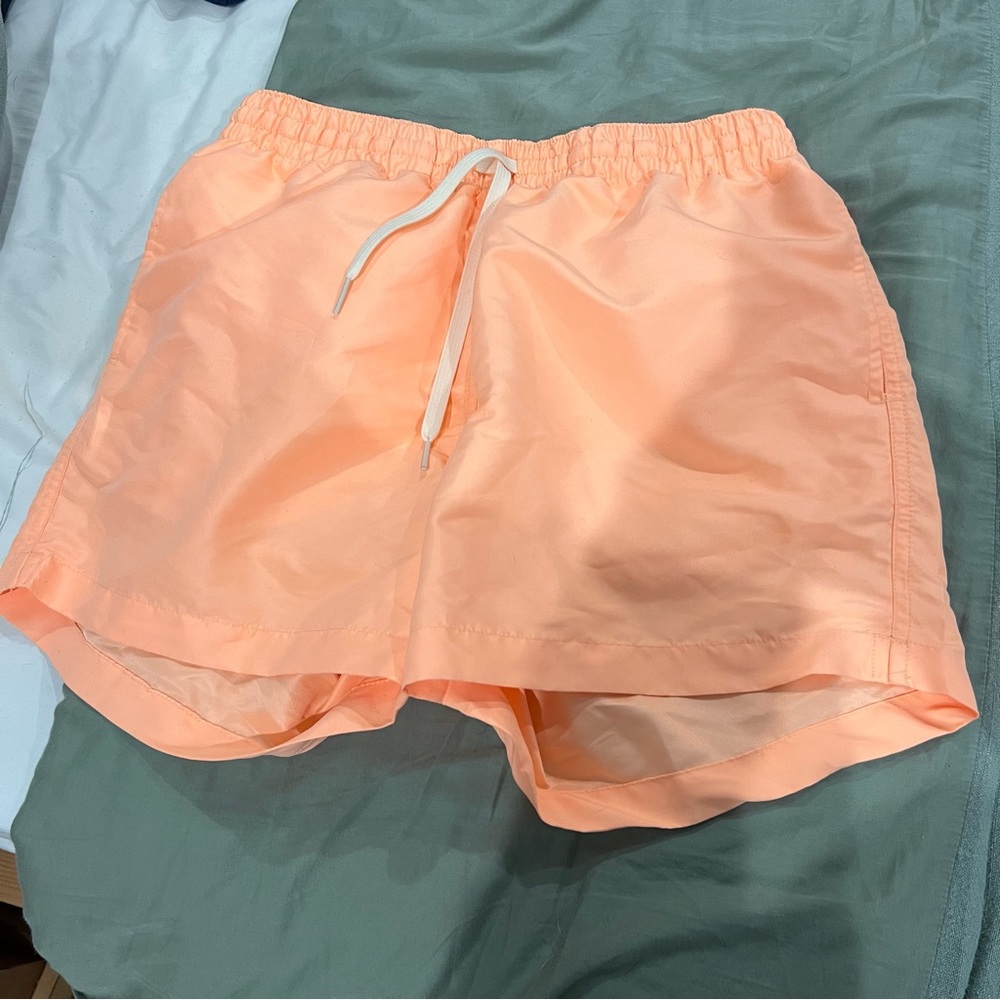 Men’s orange chubbies swim shorts